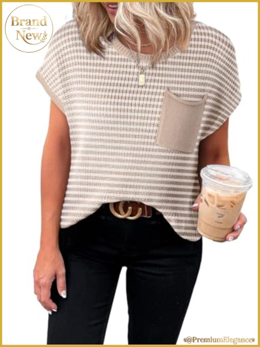 Women's Casual Short Sleeve Loose Tunic Pullover Sweater - Lightweight Knit